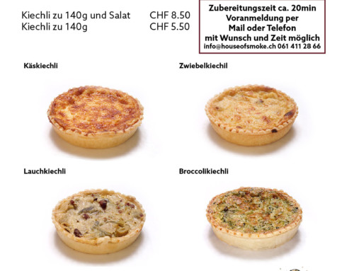 Neu in der Lounge of Smoke: Wacker und Schwob Kiechli